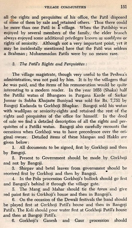 Administrative System of the Marathas (An Old Rare Book)