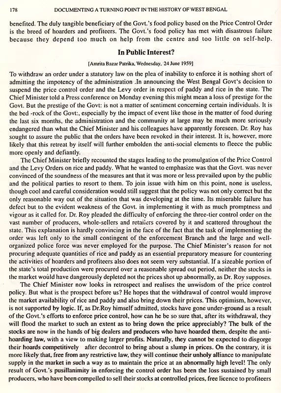 Food Movement of 1959- Documenting a Turning Point in the History of West Bengal (An Old and Rare Book) - Retail Maharaj