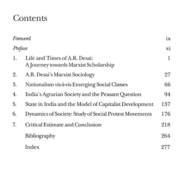 The Marxist Sociology in India- A Study of the Contribution of A.R. Desai