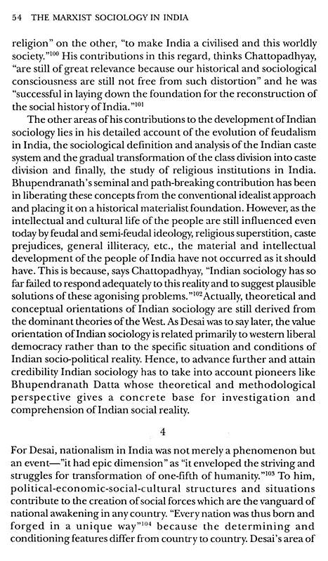 The Marxist Sociology in India- A Study of the Contribution of A.R. Desai