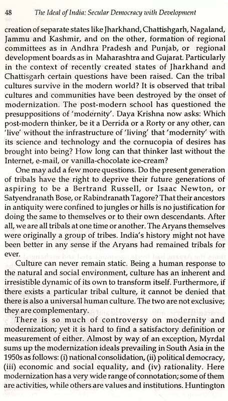 The Ideal of India- Secular Democracy with Development - Retail Maharaj
