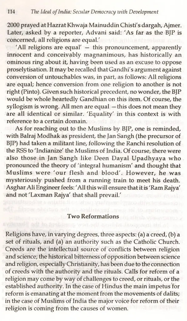 The Ideal of India- Secular Democracy with Development - Retail Maharaj