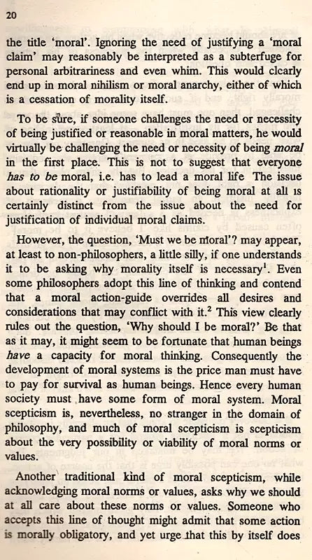 Man and Morality (An Old and Rare Book) - Retail Maharaj