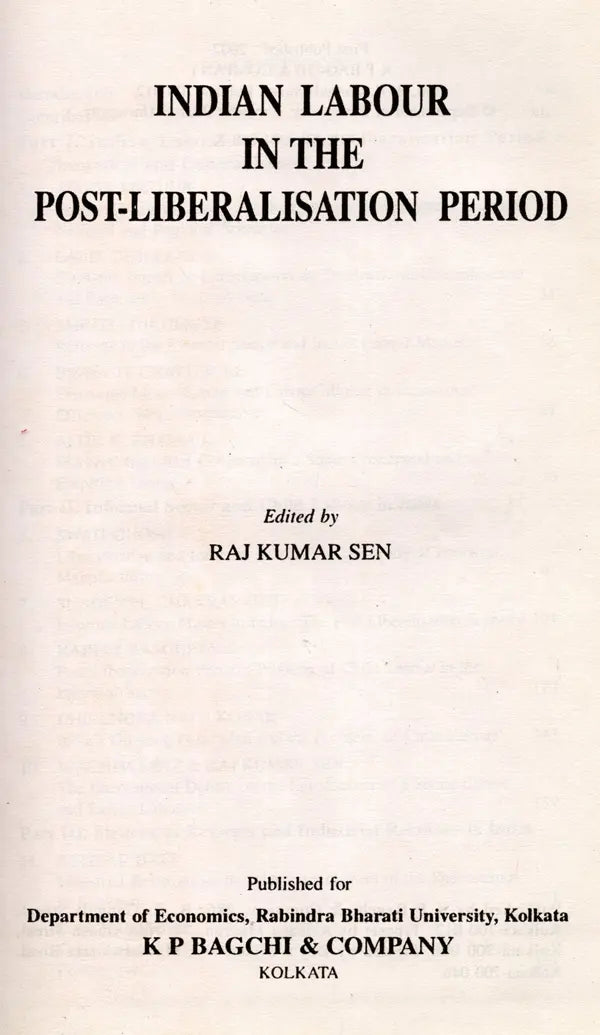 Indian Labour in the Post-Liberalisation Period