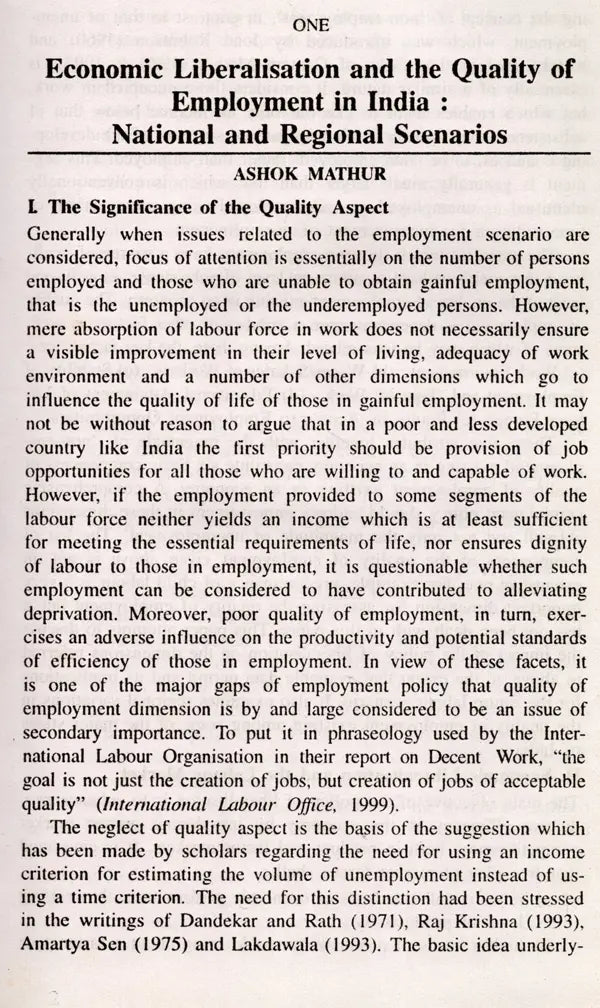 Indian Labour in the Post-Liberalisation Period