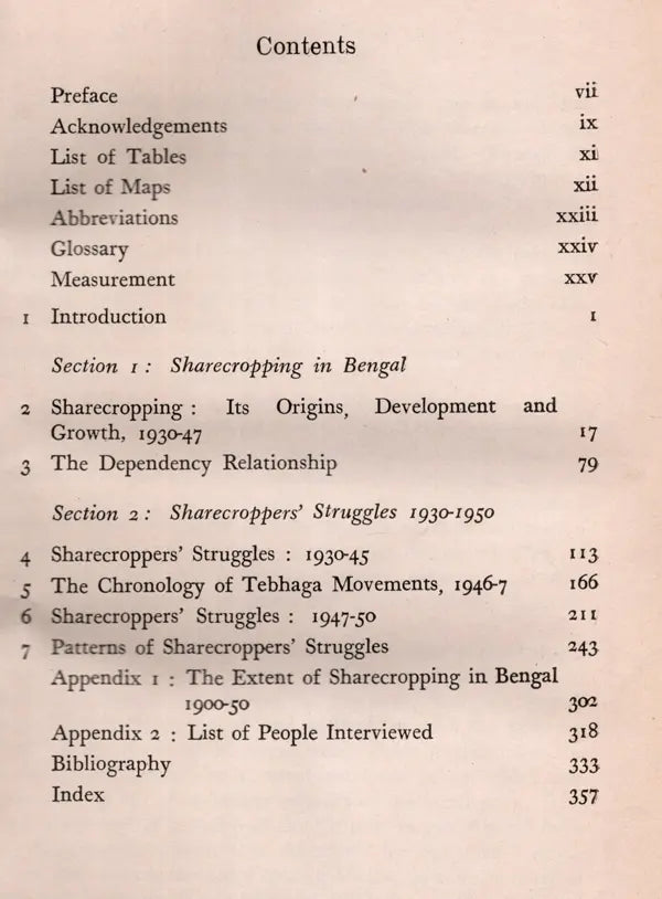 Sharecropping and Sharecroppers Struggles in Bengal 1930-1950 - Retail Maharaj