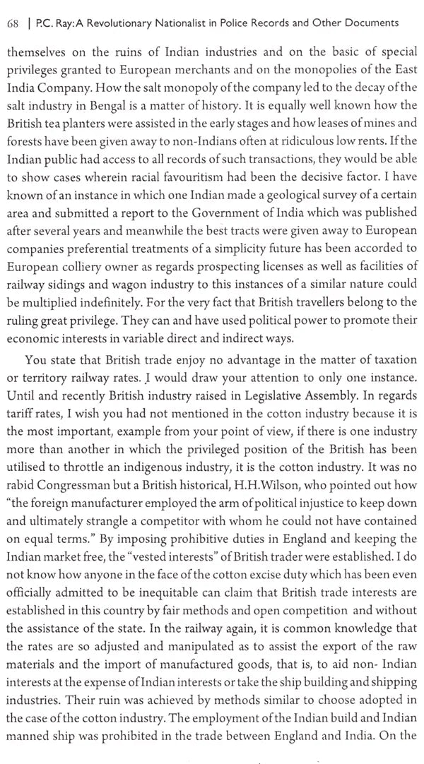 P. C. Ray- A Revolutionary Nationalist in Police Records and Other Documents - Retail Maharaj