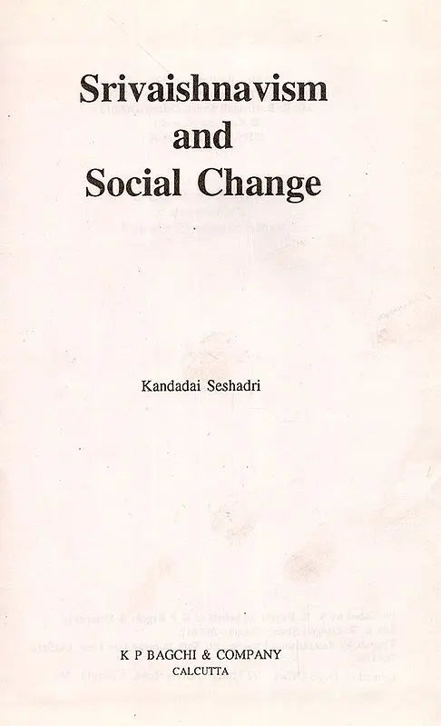 Srivaishnavism and Social Change - Retail Maharaj