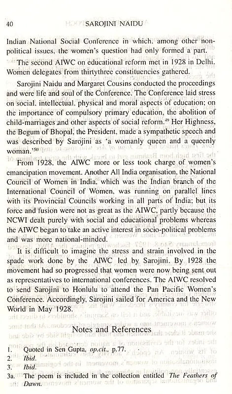 Sarojini Naidu- The Traditional Feminist (An Old and Rare Book) - Retail Maharaj