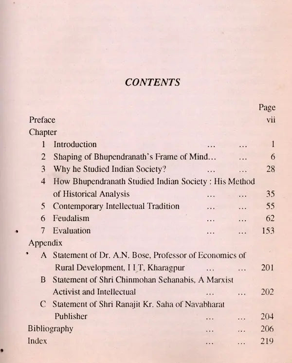 Bhupendranath Datta and His Study of Indian Society (An Old and Rare Book) - Retail Maharaj