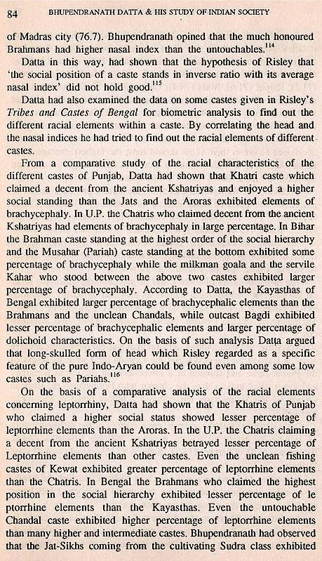 Bhupendranath Datta and His Study of Indian Society (An Old and Rare Book) - Retail Maharaj
