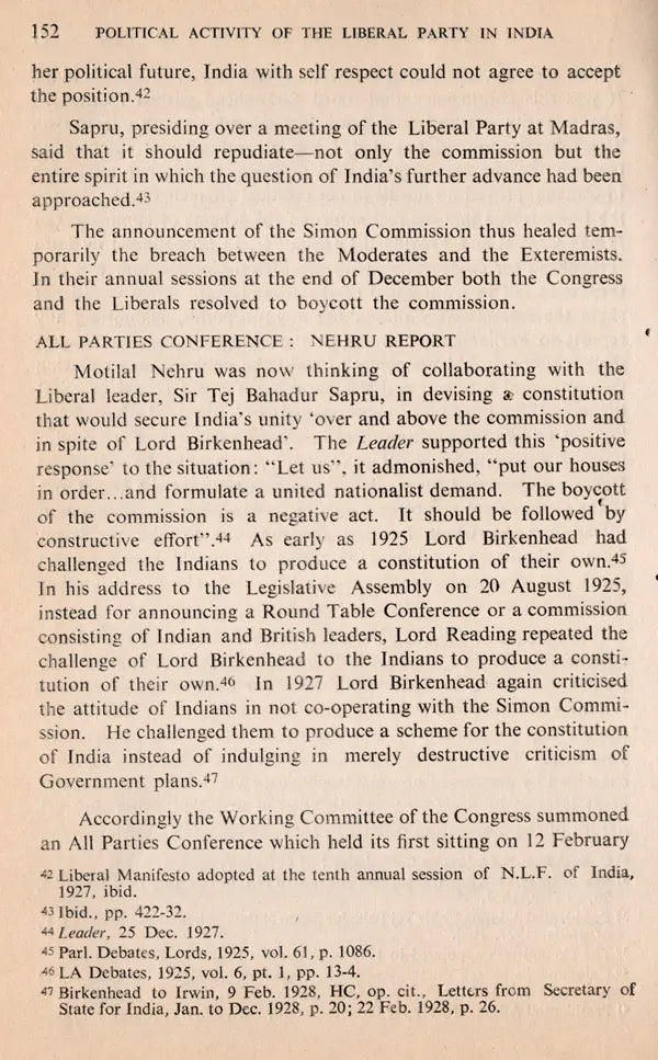 Political Activity of the Liberal Party in India 1919-1937 (An Old and Rare Book) - Retail Maharaj