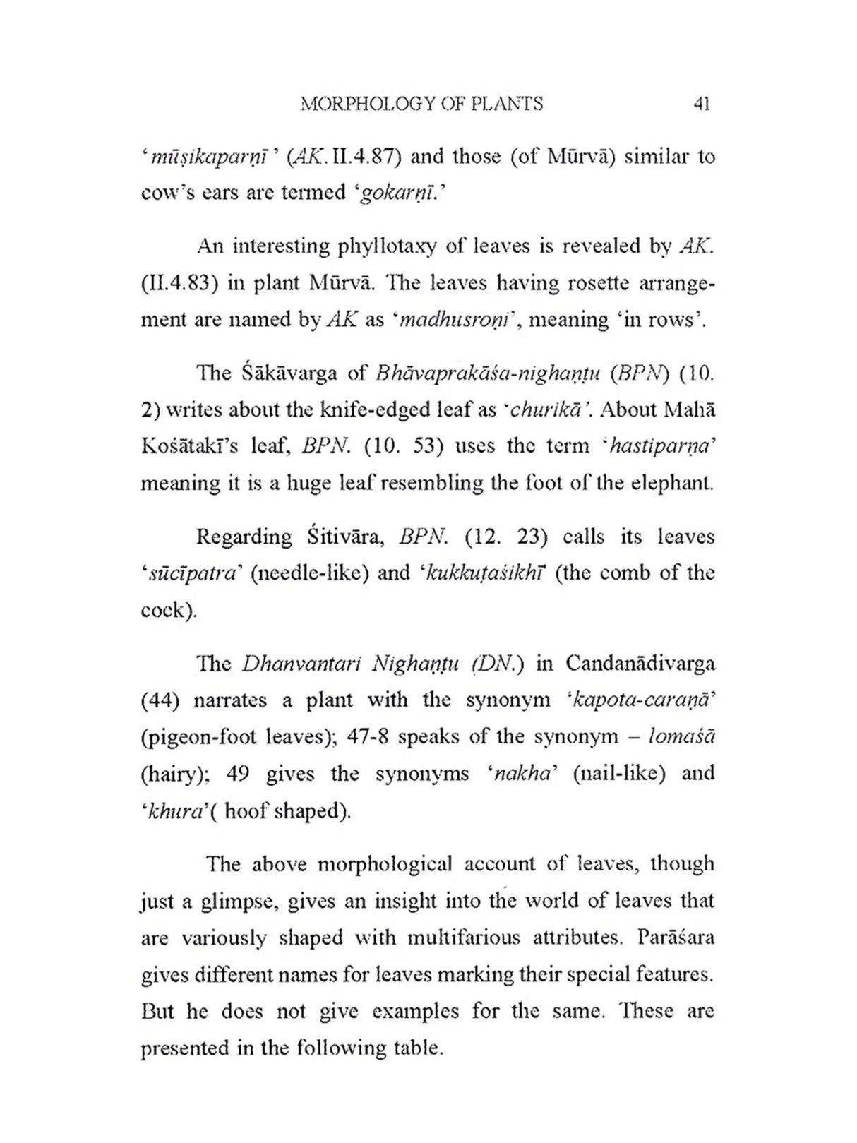 Primer of Ancient Indian Botany