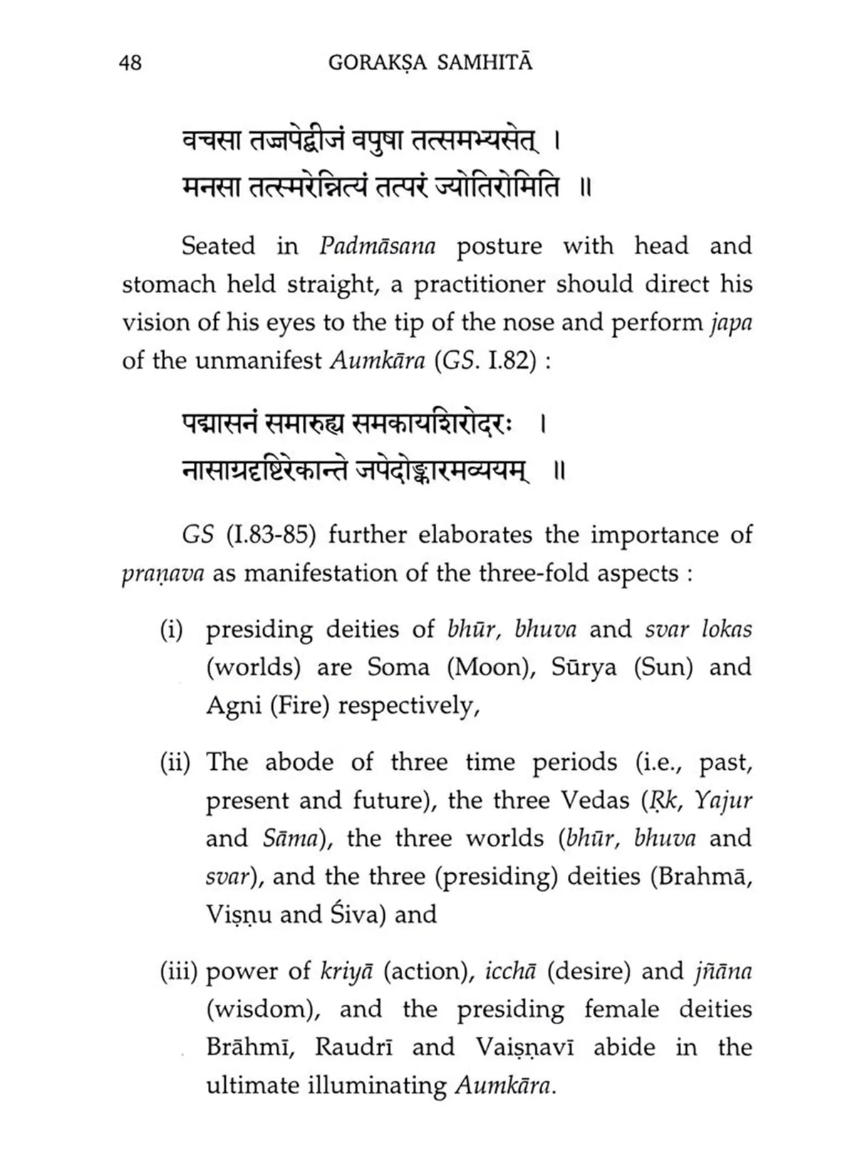 Goraksa Samhita: With Critical Introduction, English Translation and Notes