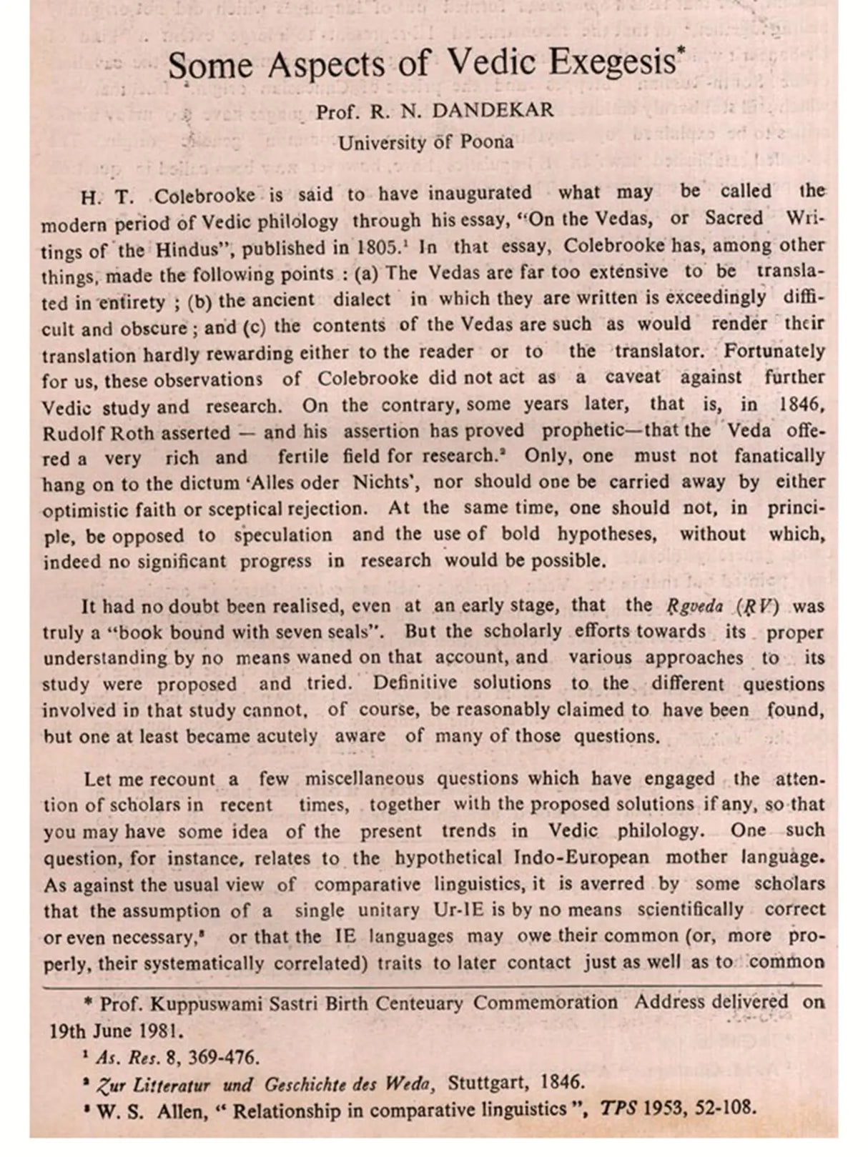 Mm. Professor Kuppuswami Sastri Birth-Centenary Commemoration Volume - Select Research Papers Presented at the Birth-Centenary Seminars (Vol-2) (An Old and Rare Book)