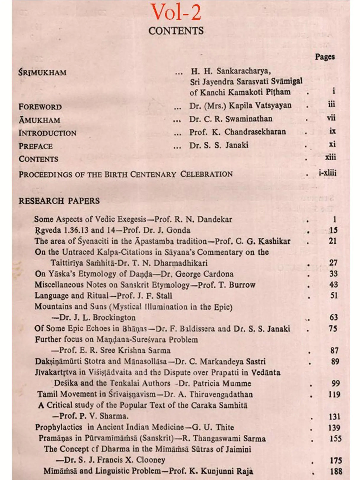 Mm. Professor Kuppuswami Sastri Birth-Centenary Commemoration Volume (Set of 2 Volumes) (An Old and Rare Book)