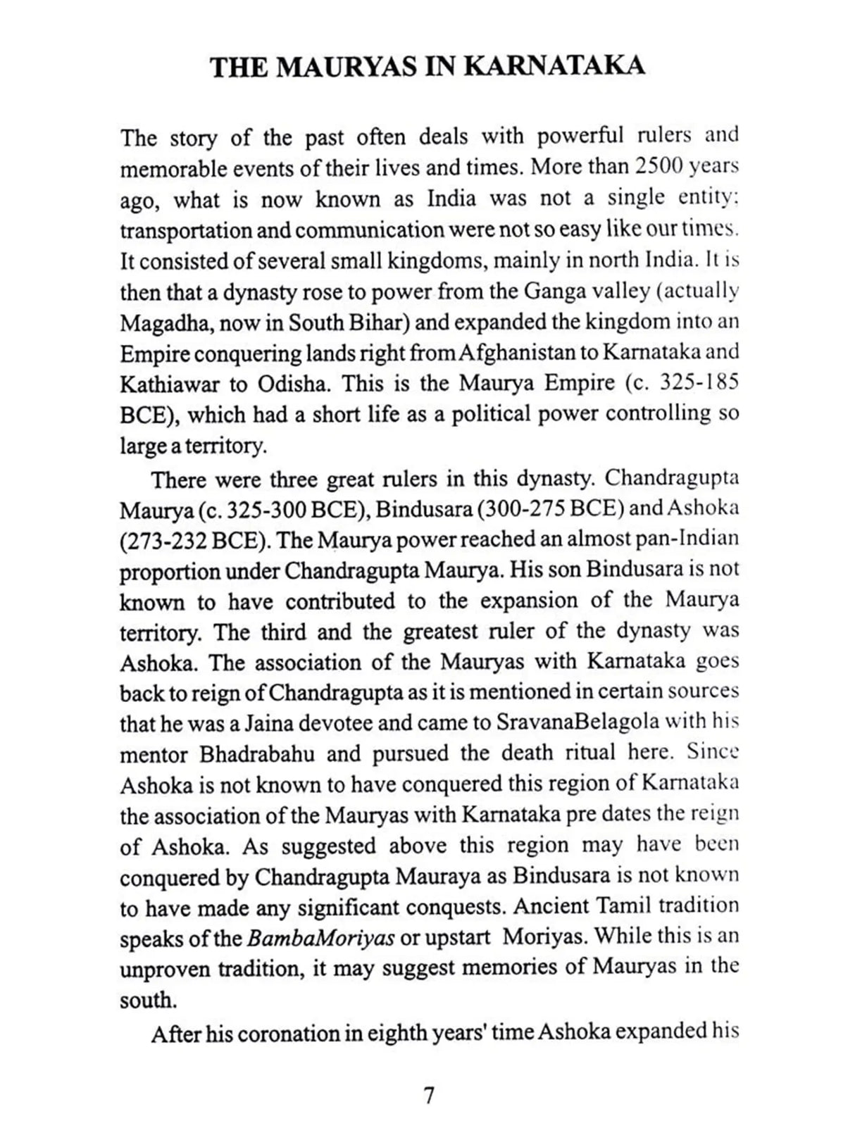 The Mauryas in Karnataka