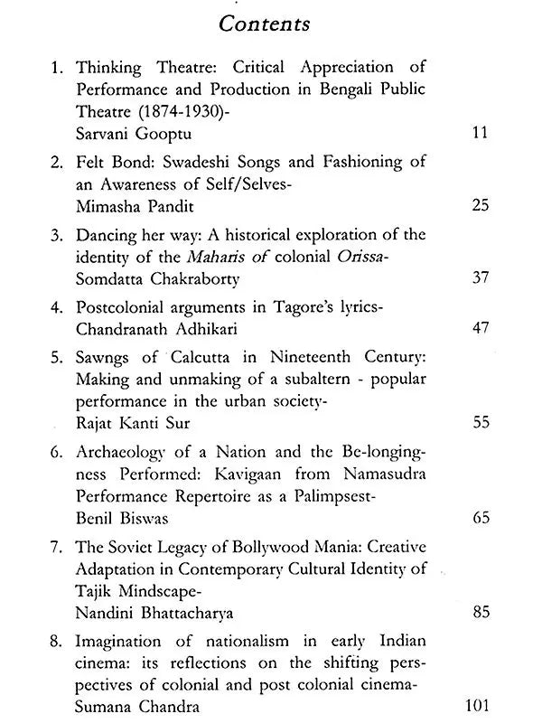 Colonial and Post-Colonial Performing Arts: An Asian Perspective