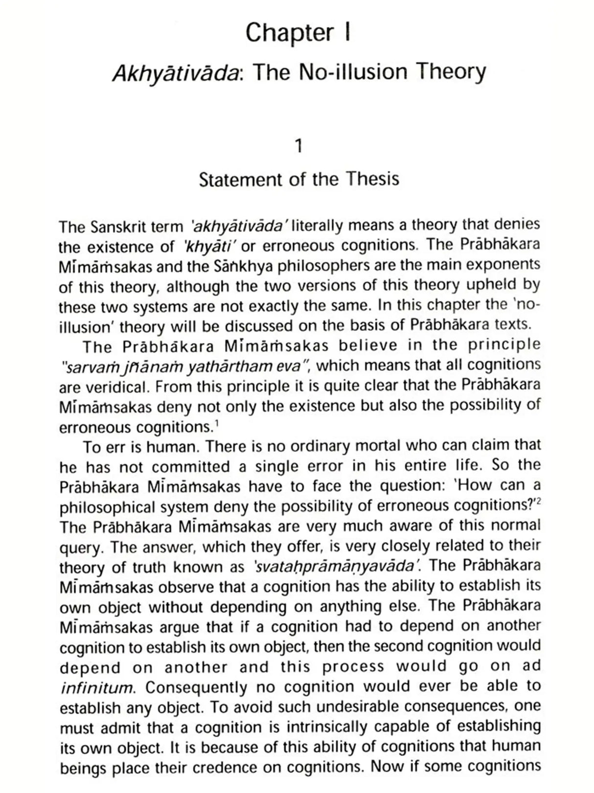 Indian Theories of Illusion