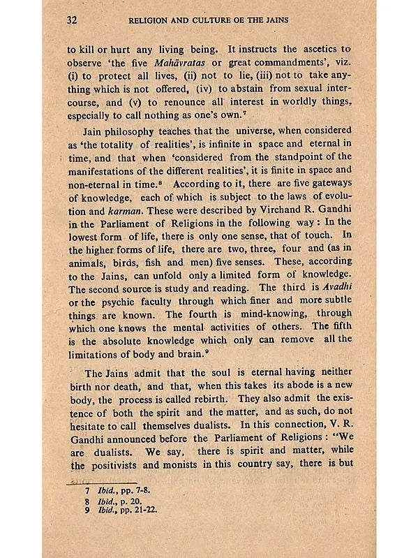 Religion and Culture of the Jains (An Old and Rare Book)