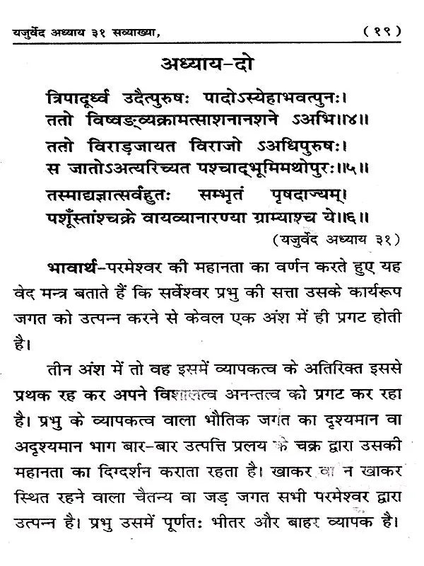 यजुर्वेद अध्याय 31 सव्याख्या: Yajurveda Chapter 31 with Explanation - Retail Maharaj