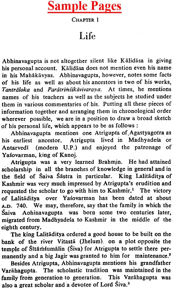 Abhinavagupta (A Book) - Retail Maharaj