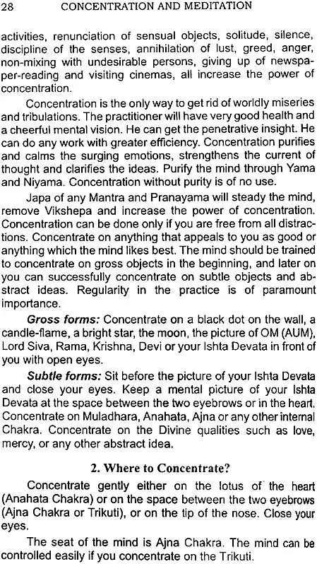 Concentration and Meditation - Retail Maharaj