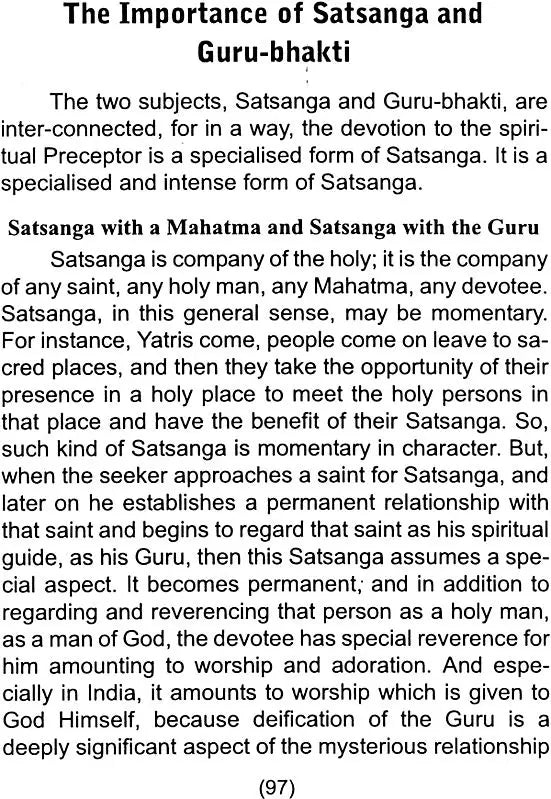 Satsanga and Svadhyaya: The Glory, the Importance and the Life-Transforming Power of Holy Company and Spiritual Books - Retail Maharaj