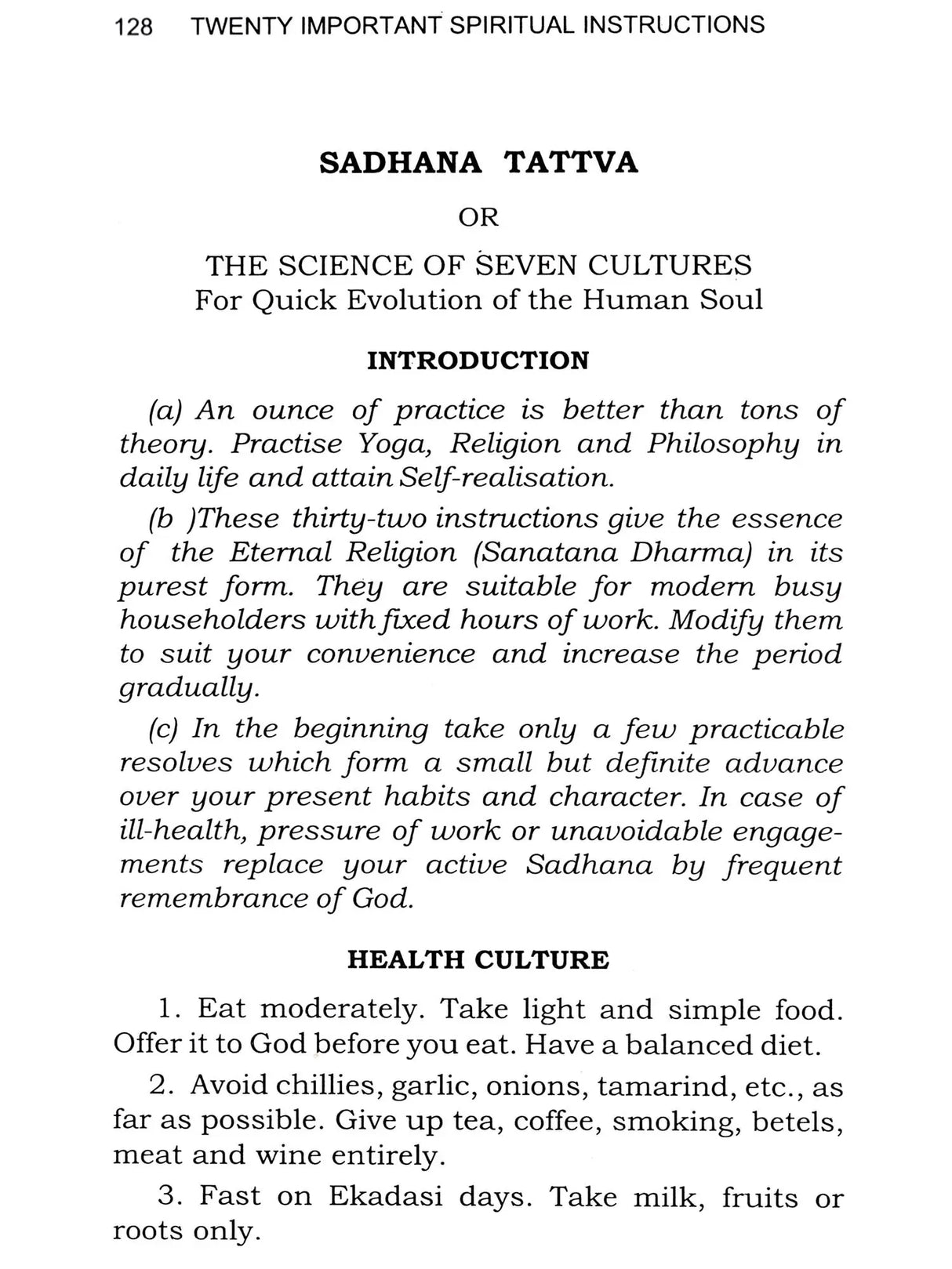 Twenty Important Spiritual Instructions: A Series of Talks Given on Gurudev's Twenty Important Spiritual Instructions - Retail Maharaj