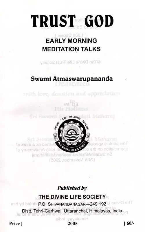 Trust God (Early Morning Meditation Talks) - Retail Maharaj