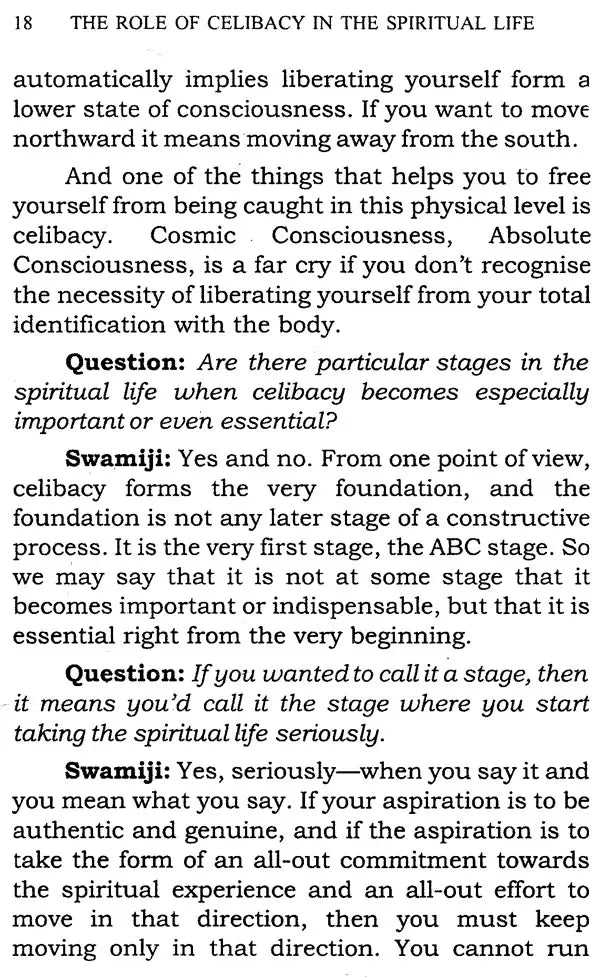 The Role of Celibacy In The Spiritual Life - Retail Maharaj