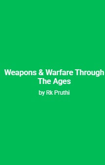 Weapons and Welfare Through The Ages - Retail Maharaj