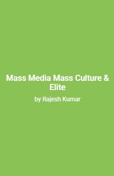 Mass Media Mass Culture & Elite - Retail Maharaj
