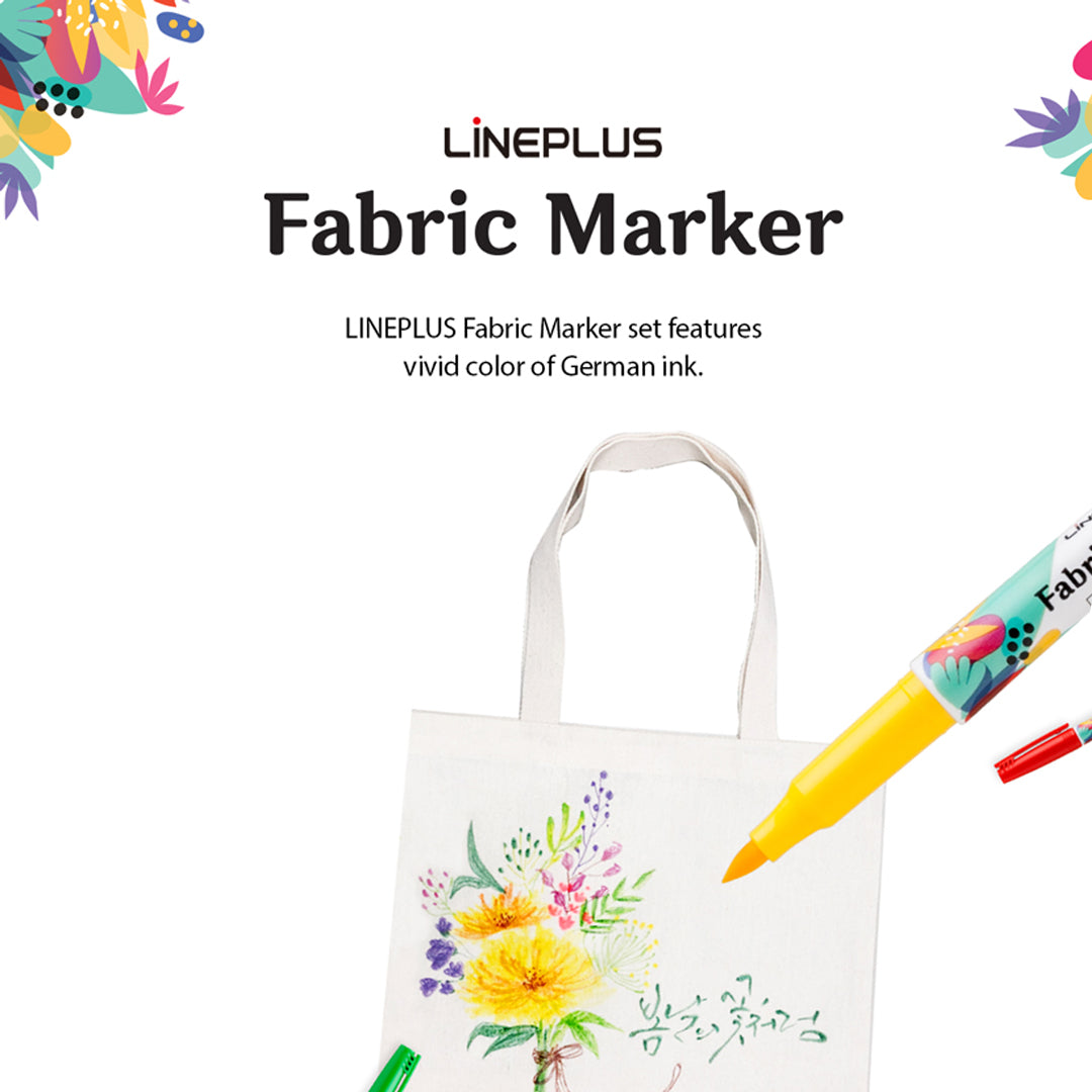 Lineplus Fabric Marker Set for Textile Art (Set of 8 & Set of 12) - Retail Maharaj