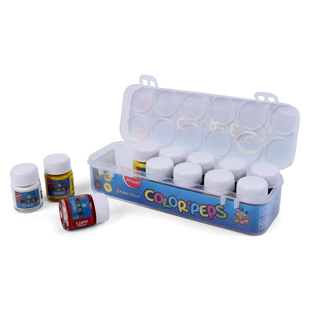 Maped Color Peps Poster Color Set of 12 - Retail Maharaj