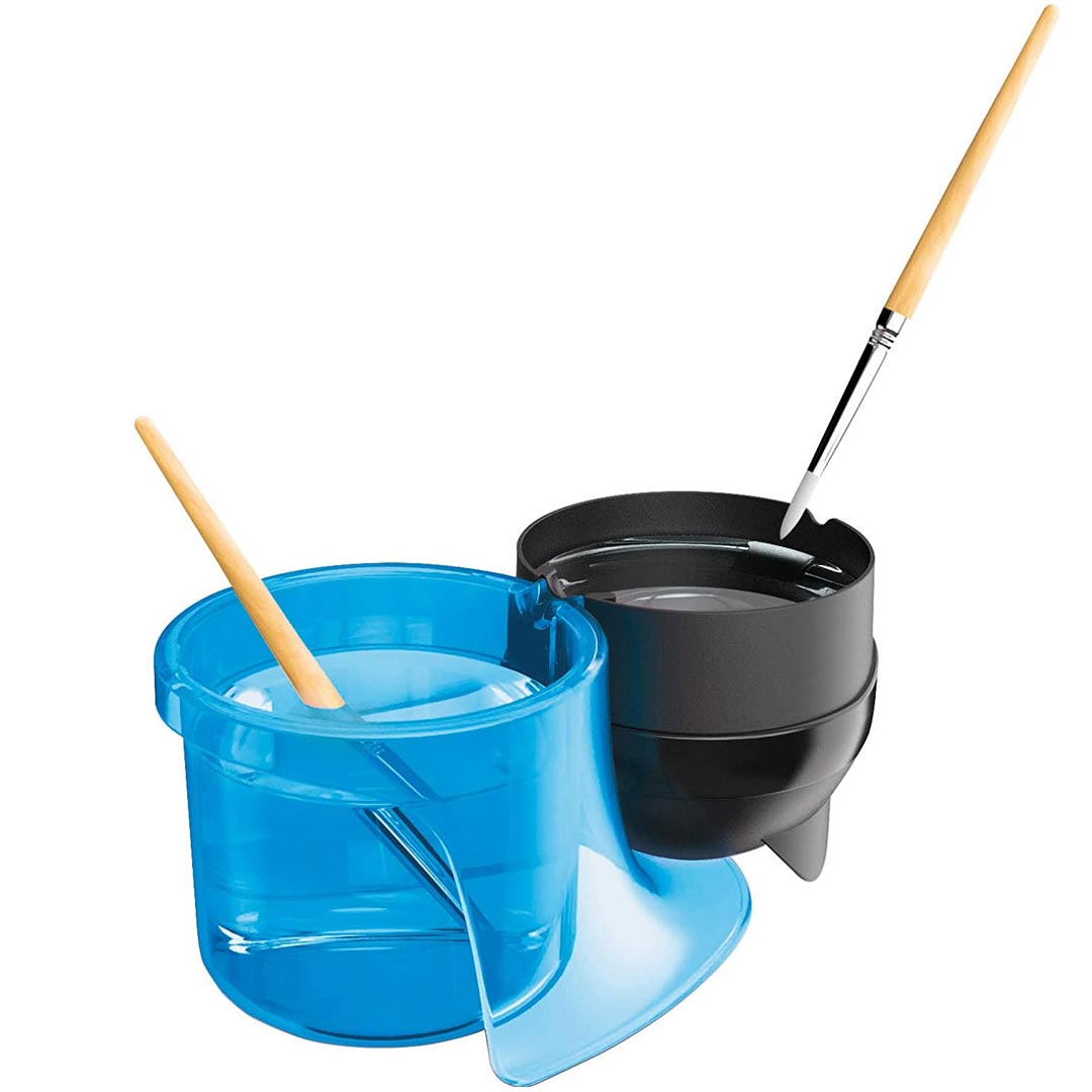 Maped ColorPeps Dual Compartment Water Pot with Brush Holder - Retail Maharaj