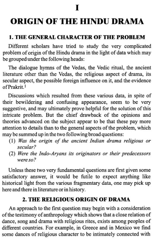 Contributions to The History of The Hindu Drama - Retail Maharaj