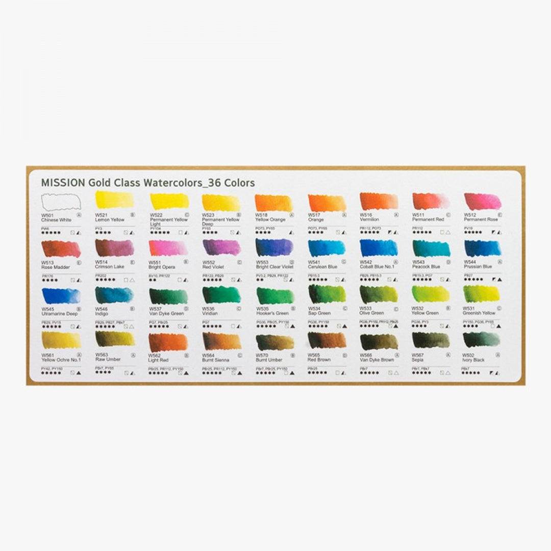 Mijello Mission Gold Watercolor Paint 7ml Set of 12, 18, 24 & 36 - Retail Maharaj