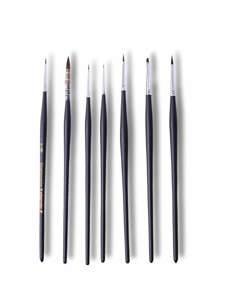 Retail Maharaj Mini Spotter Brush Set of 7 Phantom Black Edition - Retail Maharaj
