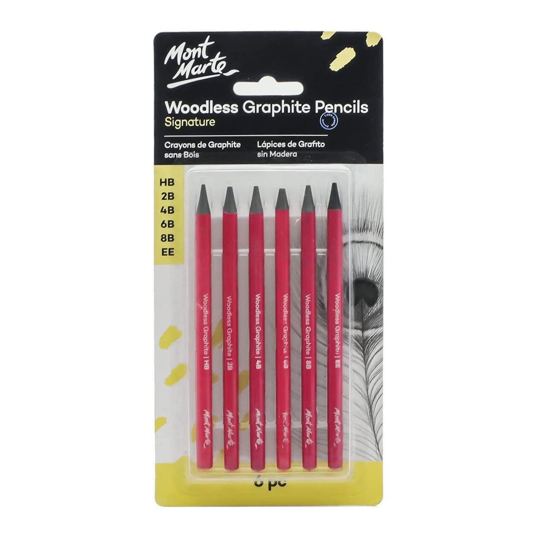 Mont Marte Signature Woodless Graphite Drawing Pencils - Retail Maharaj