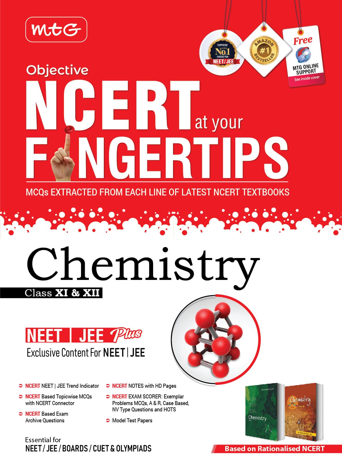 Objective Ncert At Your Fingertips Chemistry - Ncert Neet/Jee Trend Indicator, Notes With Hd Pages, Exam Archive & Mcqs | Neet-Jee Books (Based On Ncert Latest Pattern For 2025 Exam) - Retail Maharaj