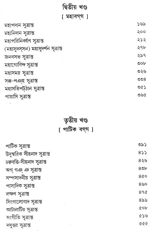 Digha Nikaya (Bengali)
