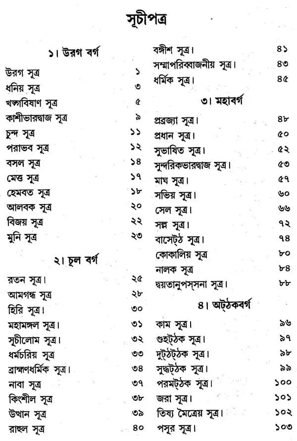 Sutta Nipata (Bengali)