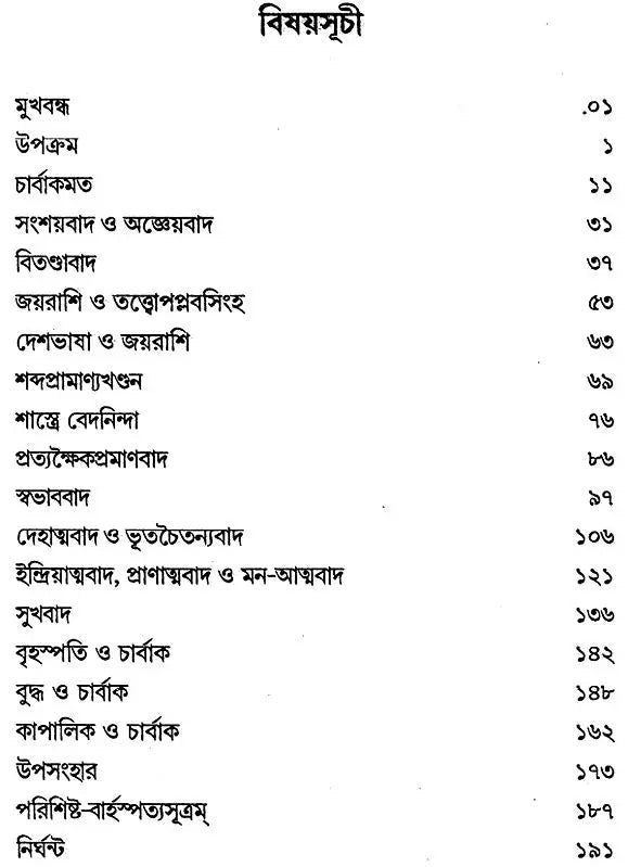Charvak Darshan (Bengali)