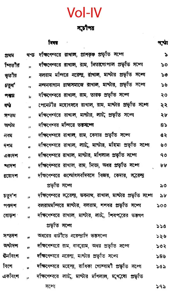 Sri Sri Ramakrishna Katha Amrita in Bengali (Set of 5 Volumes)