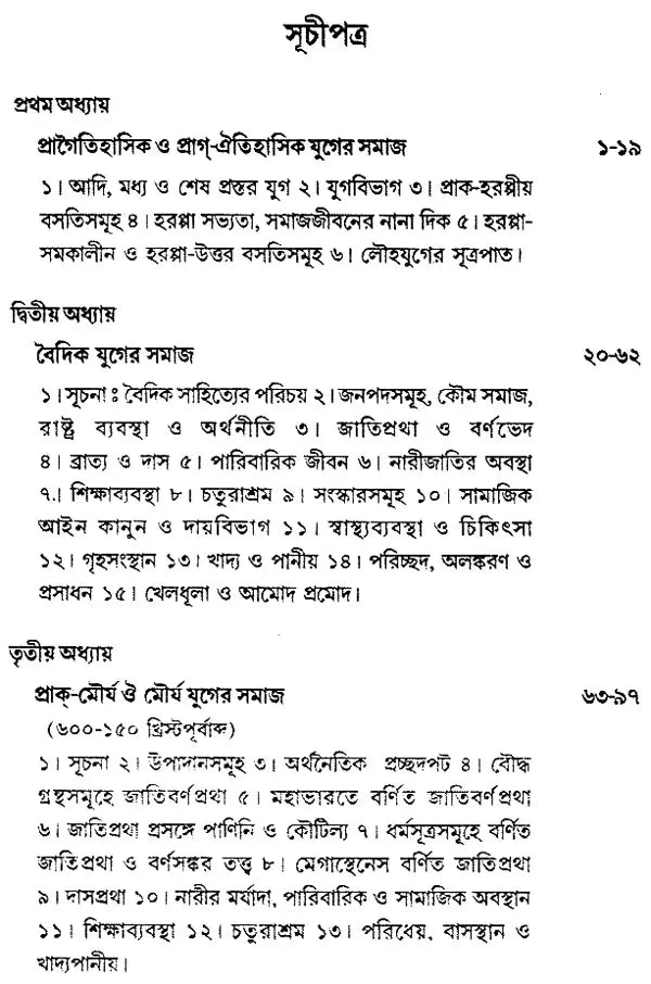 Prachin Bharatiya Samaj- Ancient Indian Society (Bengali)