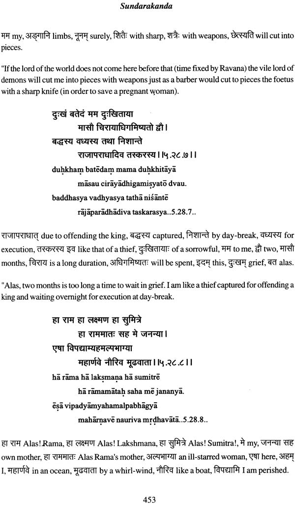 Valmiki Ramayana: Sundarakanda (With Sanskrit Text, Roman Transliteration, Word-to-Word Meaning and English Translation) - Retail Maharaj