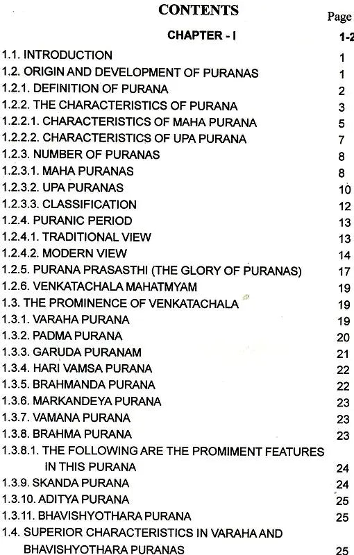 A Study of Sri Venkatacala Mahatmyam with Special Reference to Varaha and Bhavisyottara Puranas - Retail Maharaj