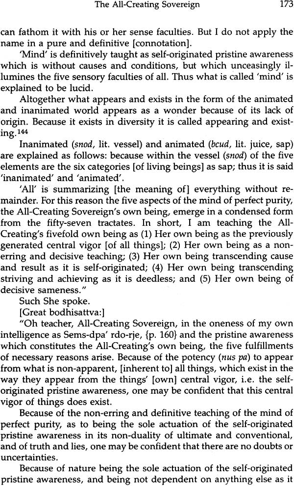 The Sovereign All Creating Mind–The Motherly Buddha, A Translation of the Kun byed rgyal po’i mdo - Retail Maharaj