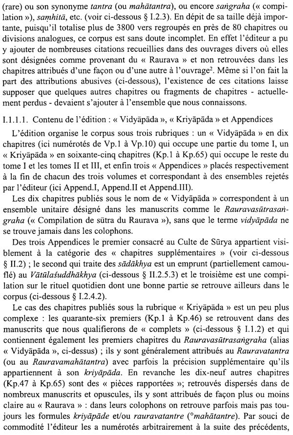 Le Rauravagama: Un Traite De Rituel Et De Doctrine Sivaites (Set of Two Volumes) - Retail Maharaj